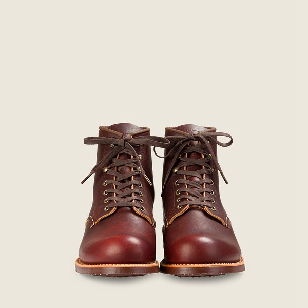 Botas Red Wing Heritage Hombre Marrom Oscuro - Blacksmith - 6-Inch Oil-Slick Cuero - 164-IJKZVD